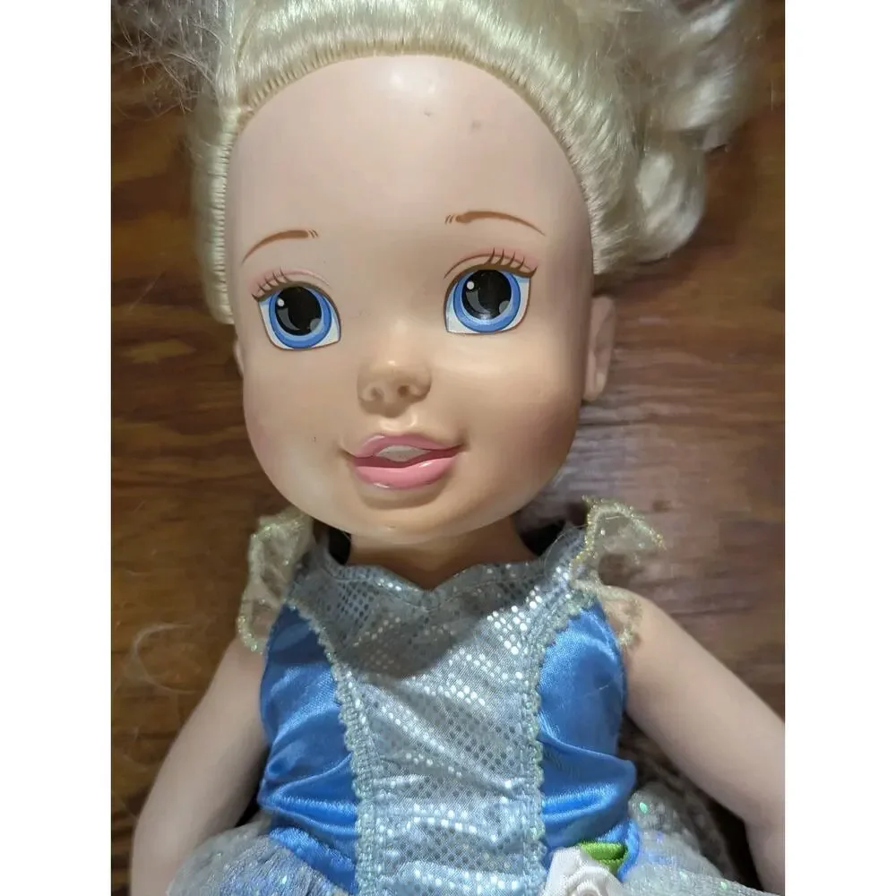Disney Princess Cinderella My First Toddler Doll 14.5 Inch Doll Blue Dress